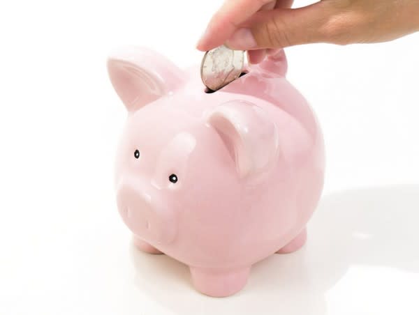 Image of Piggy Bank, Baby, Person, 