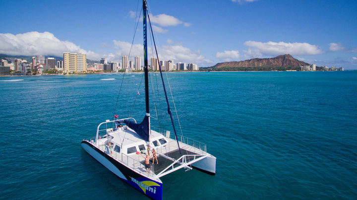 Image of Boat, Sailboat, Vehicle, Yacht, Person, Water, Waterfront, 