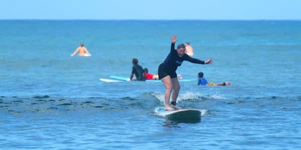 Image of Nature, Outdoors, Sea, Water, Sea Waves, Surfing, Person, Adult, Female, Woman, 