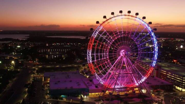 Image of Amusement Park, Ferris Wheel, Fun, 