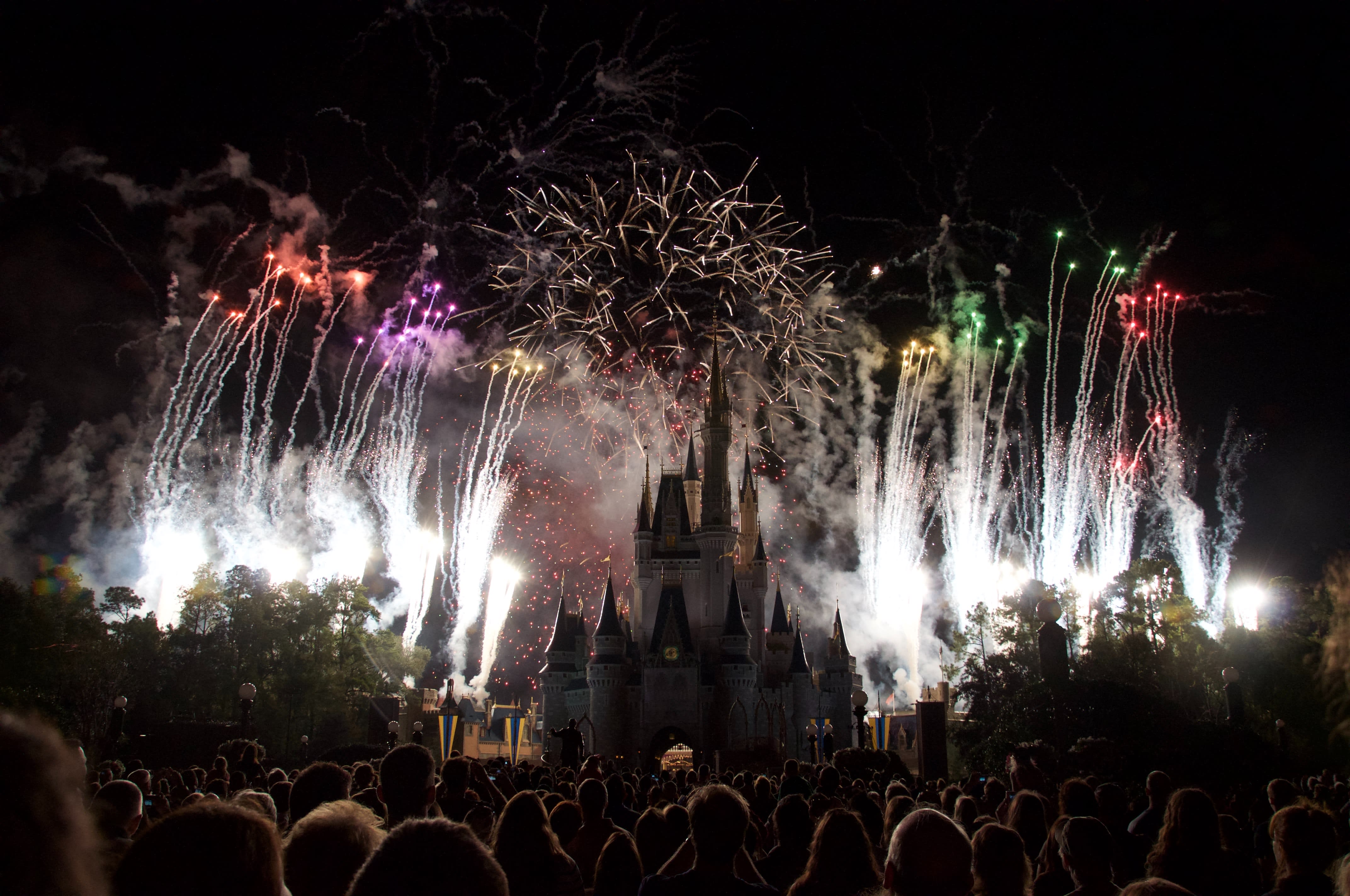 Image of Lighting, Concert, Crowd, Person, Fireworks, Urban, City, Nature, Night, Outdoors, Metropolis, 