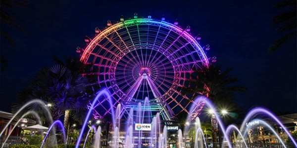 Image of Amusement Park, Ferris Wheel, Fun, Water, 