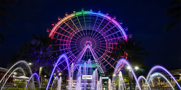 Image of Amusement Park, Ferris Wheel, Fun, Water, 