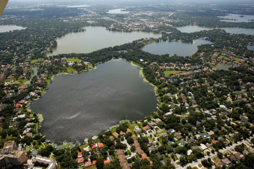 Image of Lake, Nature, Outdoors, Water, Aerial View, 