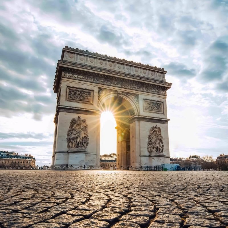 Image of Building, Arc De Triomphe, Landmark, 