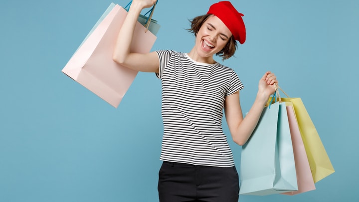 Image of Person, Shopping, Face, Head, Adult, Female, Woman, 