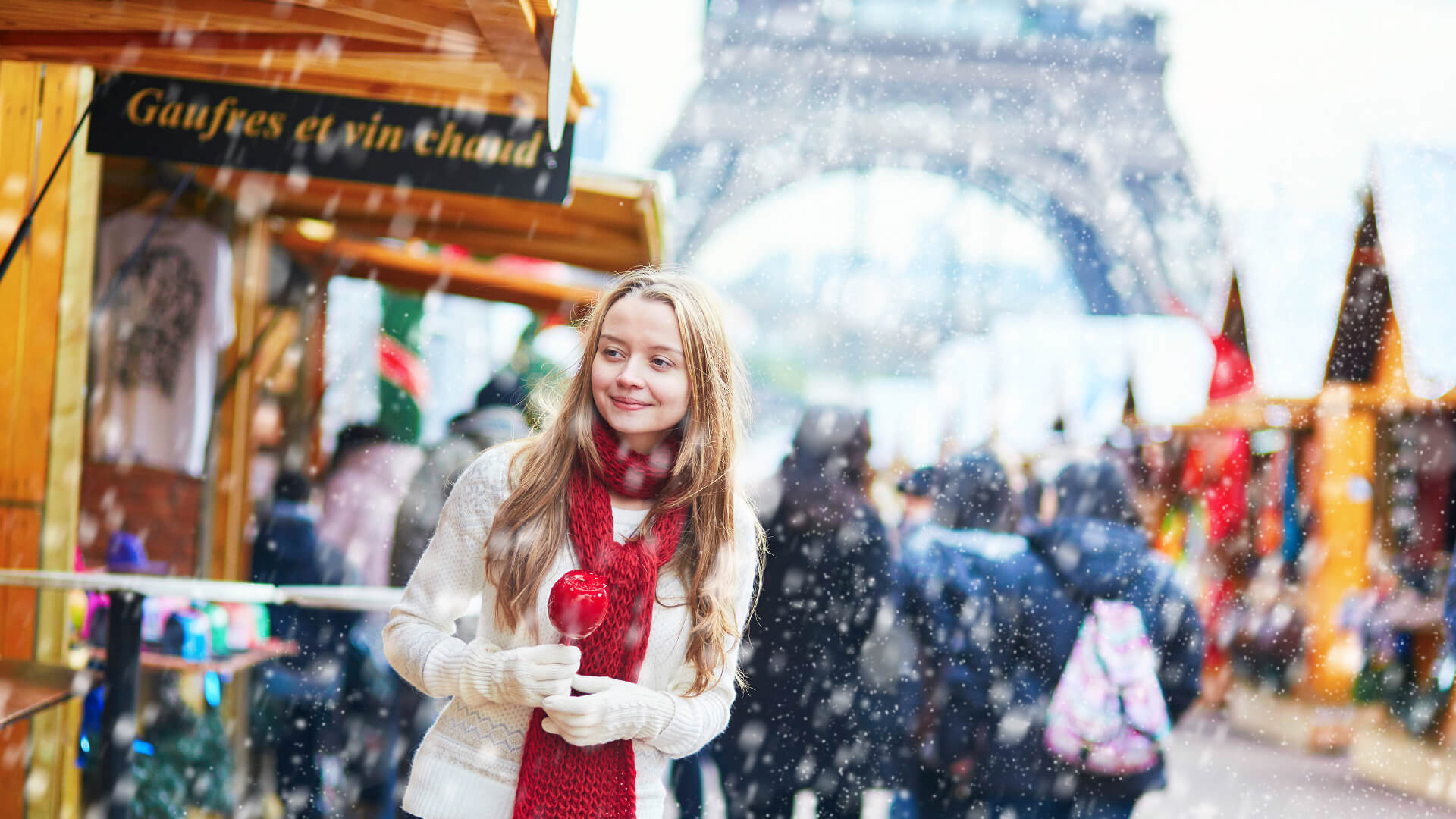 Image of Face, Head, Person, Photography, Portrait, Happy, Smile, Child, Female, Girl, Outdoors, Nature, Blonde, Hair, Glove, Coat, City, Adult, Male, Man, 