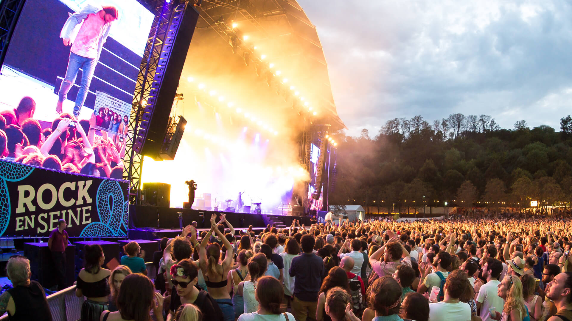 Image of Concert, Crowd, Person, Urban, Adult, Female, Woman, Stage, Male, Man, Rock Concert, Lighting, 