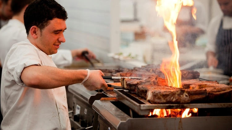 Image of Bbq, Cooking, Food, Grilling, Adult, Male, Man, Person, 