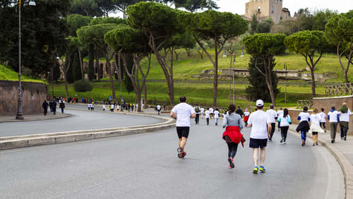 Image of Person, Walking, Shorts, Running, 