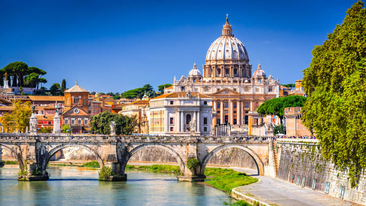 Image of Church, Landmark, Bridge, St. Peter's Basilica, 