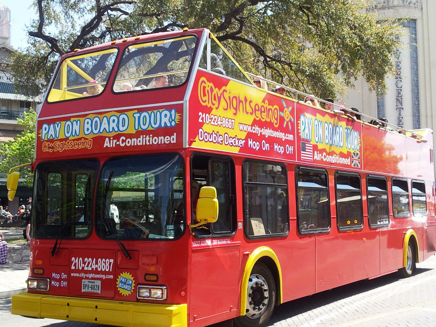 Image of Bus, Vehicle, Tour Bus, Person, Double Decker Bus, 