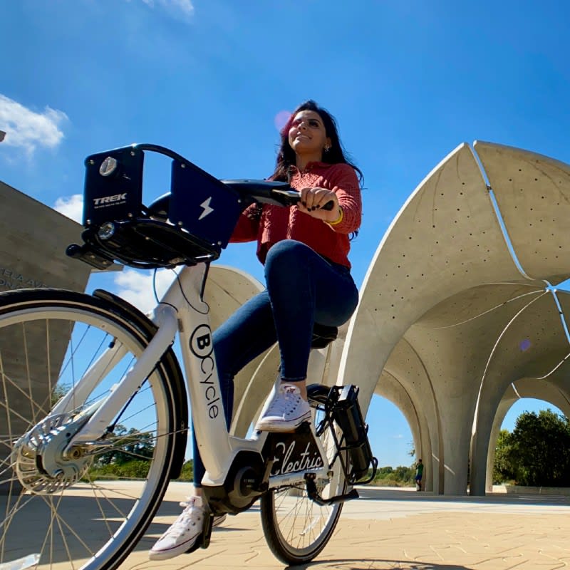 Image of Wheel, Bicycle, Vehicle, Adult, Female, Person, Woman, Cycling, Performer, Solo Performance, 