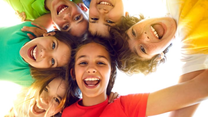 Image of Head, Person, Face, Happy, People, Smile, Laughing, Selfie, Photography, Portrait, Child, Female, Girl, Mouth, Teeth, Baby, 