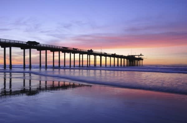 Image of Pier, Water, Waterfront, Bridge, 