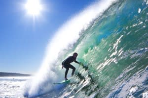 Image of Nature, Outdoors, Sea, Sea Waves, Water, Surfing, Adult, Male, Man, Person, 