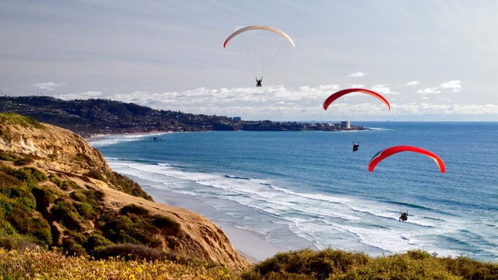 Image of Adventure, Gliding, Paragliding, Person, 