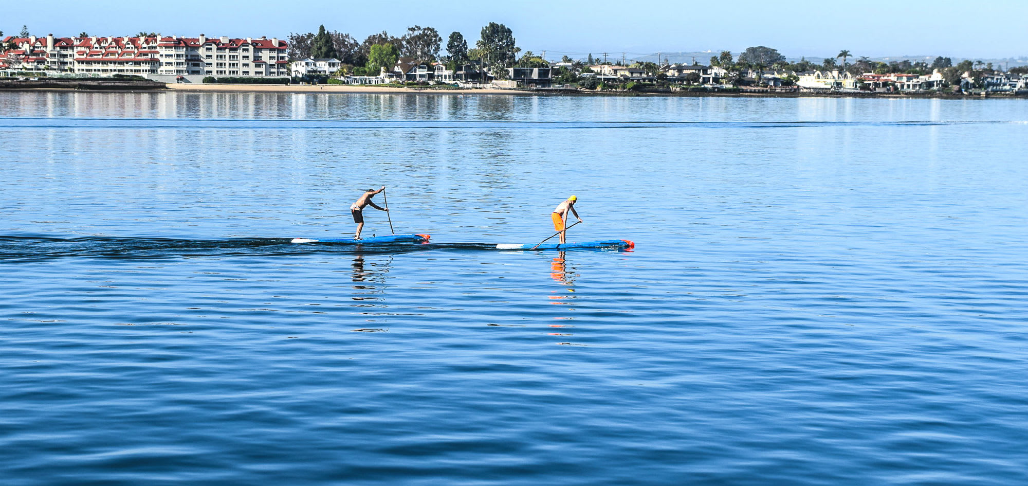 Image of Oars, Paddle, Person, Swimming, Water, Water Sports, Nature, Outdoors, Sea, 