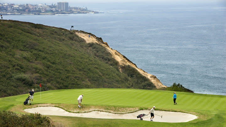 Image of Field, Nature, Outdoors, Person, Golf, Golf Course, E-scooter, 