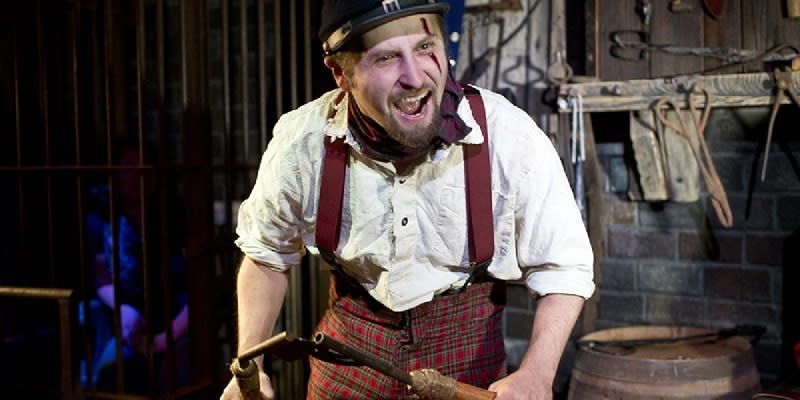 Image of Adult, Male, Man, Person, Vest, Skirt, Hat, Tartan,
