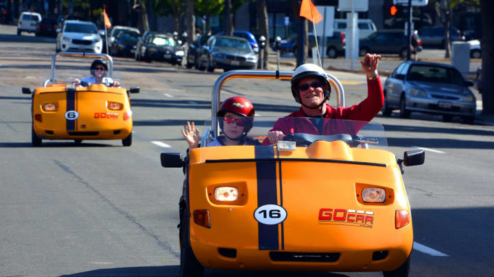 Image of Hardhat, Helmet, Car, Vehicle, Adult, Male, Man, Person, Road, Boy, Child, Face, Head, Photography, Portrait, City, 