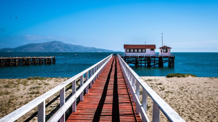 Image of Water, Waterfront, Pier, Port, Boardwalk, Bridge, Nature, Outdoors, Scenery, 