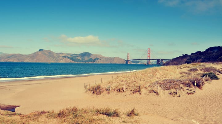 Image of Landscape, Nature, Outdoors, Scenery, Beach, Coast, Sea, Shoreline, Water, Promontory, Summer, Soil, Land, Waterfront,