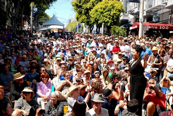 Image of Adult, Female, Person, Woman, Crowd, People, Male, Man,