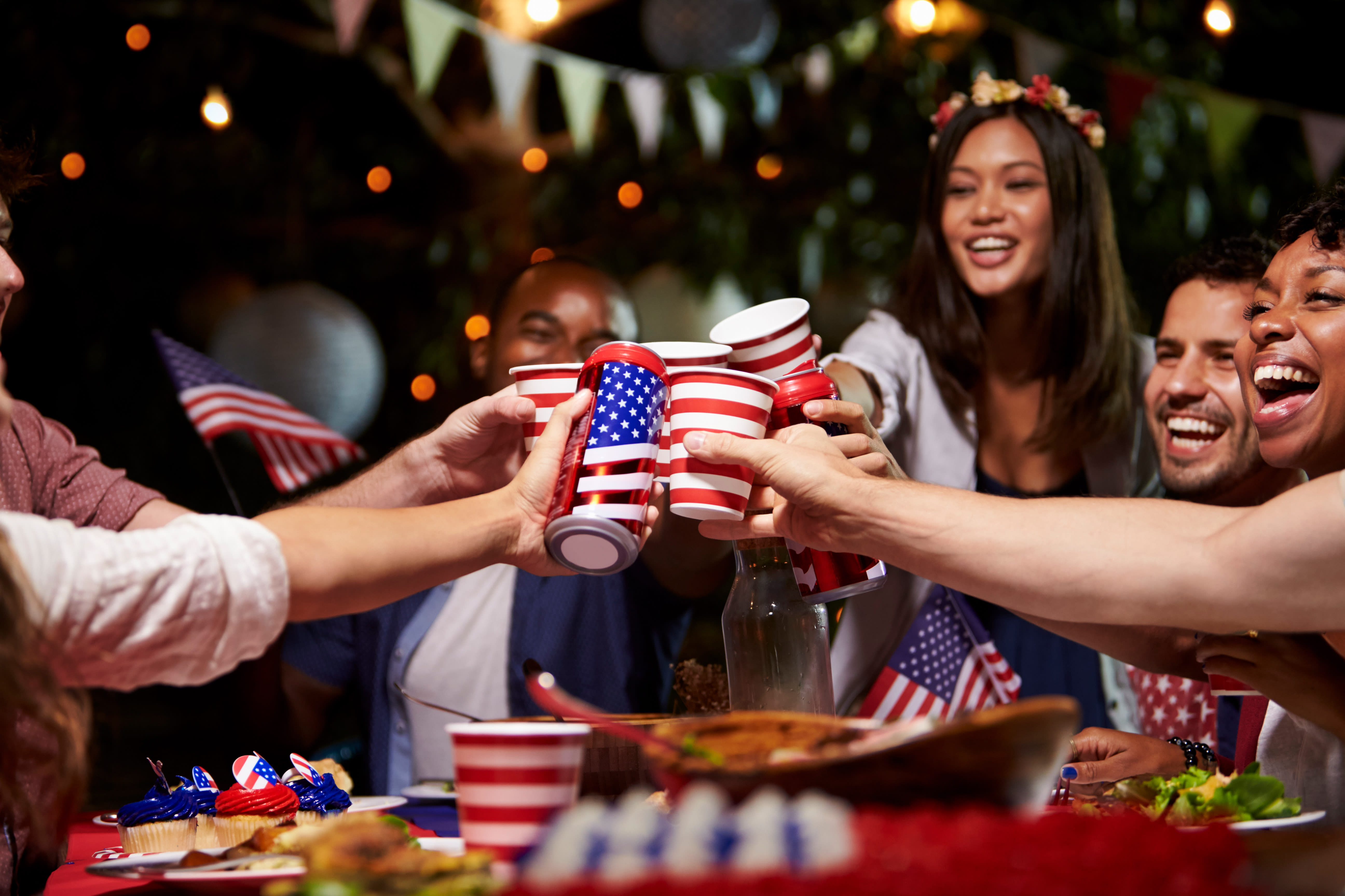 Image of Adult, Female, Person, Woman, People, Celebrating, Male, Man, Cup, Head, Face, 