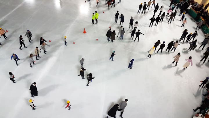 Image of Person, Ice Skating, Rink, Skating, 