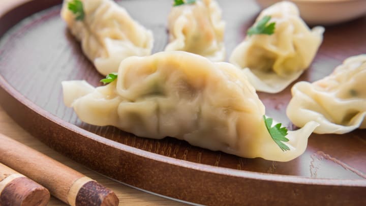 Image of Dumpling, Food, Dining Table, Food Presentation, 