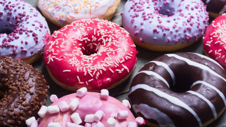 Image of Food, Sweets, Donut, Cream, Dessert, Icing, Baby, Person, Boy, Child, Male, 