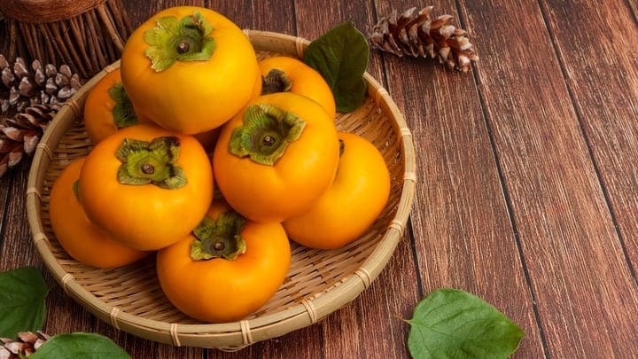 Image of Food, Fruit, Produce, Persimmon, 