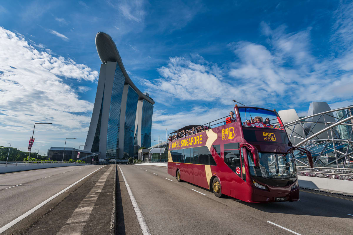 Image of Road, Bus, Vehicle, Cityscape, Urban, Freeway, Person, City, Metropolis, 