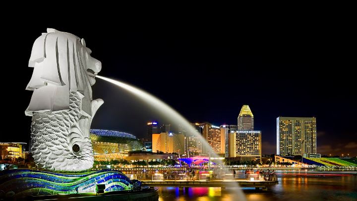 Image of City, Fountain, Water, Urban, Metropolis, Cityscape,