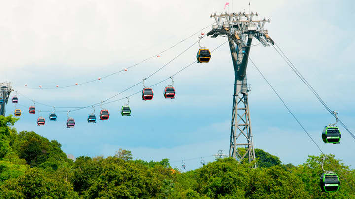 Image of Nature, Outdoors, Snow, Vehicle, Ski Lift, Utility Pole, 