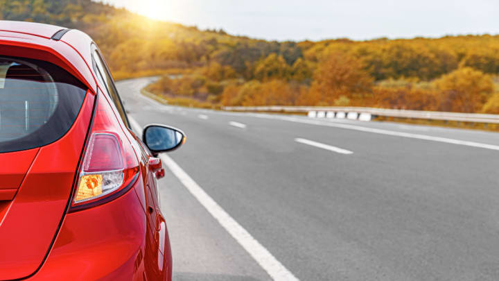 Image of Car, Vehicle, Road, Freeway, Highway,