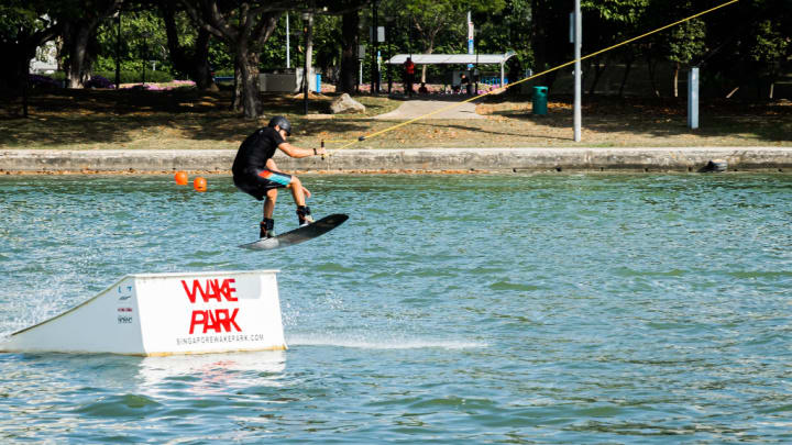 Image of Water, Adult, Male, Man, Person, Water Sports, Helmet,