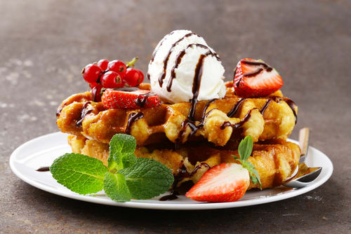 Image of Food, Food Presentation, Cream, Dessert, Ice Cream, Sundae, 