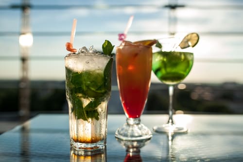 Image of Alcohol, Beverage, Cocktail, Mojito, Herbs, Mint, 