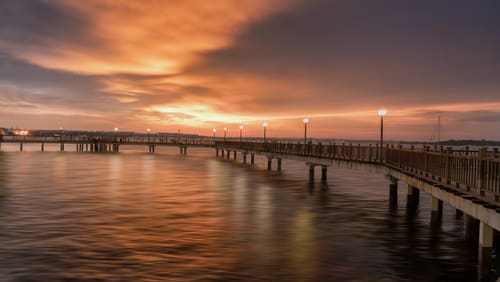 Image of Water, Waterfront, Pier, Port, Nature, Outdoors, Sky, 