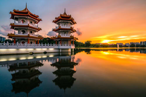 Image of Temple, Nature, Outdoors, Scenery, Prayer, Shrine, Sky, Pagoda, 