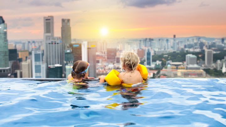 Image of Person, Swimming, Water, Water Sports, City, Pool, Swimming Pool, Lifejacket, Vest,