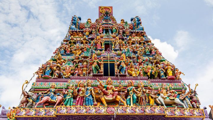 Image of Temple, Adult, Female, Person, Woman, Prayer, Shrine, 