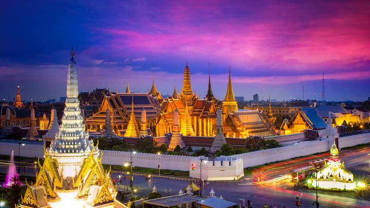 Image of Landscape, Nature, Outdoors, Scenery, Panoramic, City, Spire, Tower,