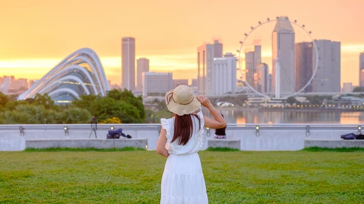 Image of Child, Female, Girl, Person, Cityscape, Urban, Nature, Outdoors, Scenery, Photography, 