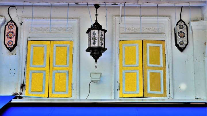 Image of Lamp, Light Fixture, Window, 