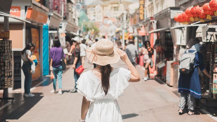 Image of Urban, City, Person, Adult, Female, Woman, Bag, Handbag, Road, Street, 