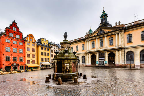 Image of City, Urban, Fountain, Water, Path, 