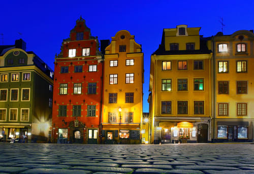 Image of Path, Road, Cobblestone, City, Street, Urban, Neighborhood, Walkway, Condo, Housing, Metropolis, 